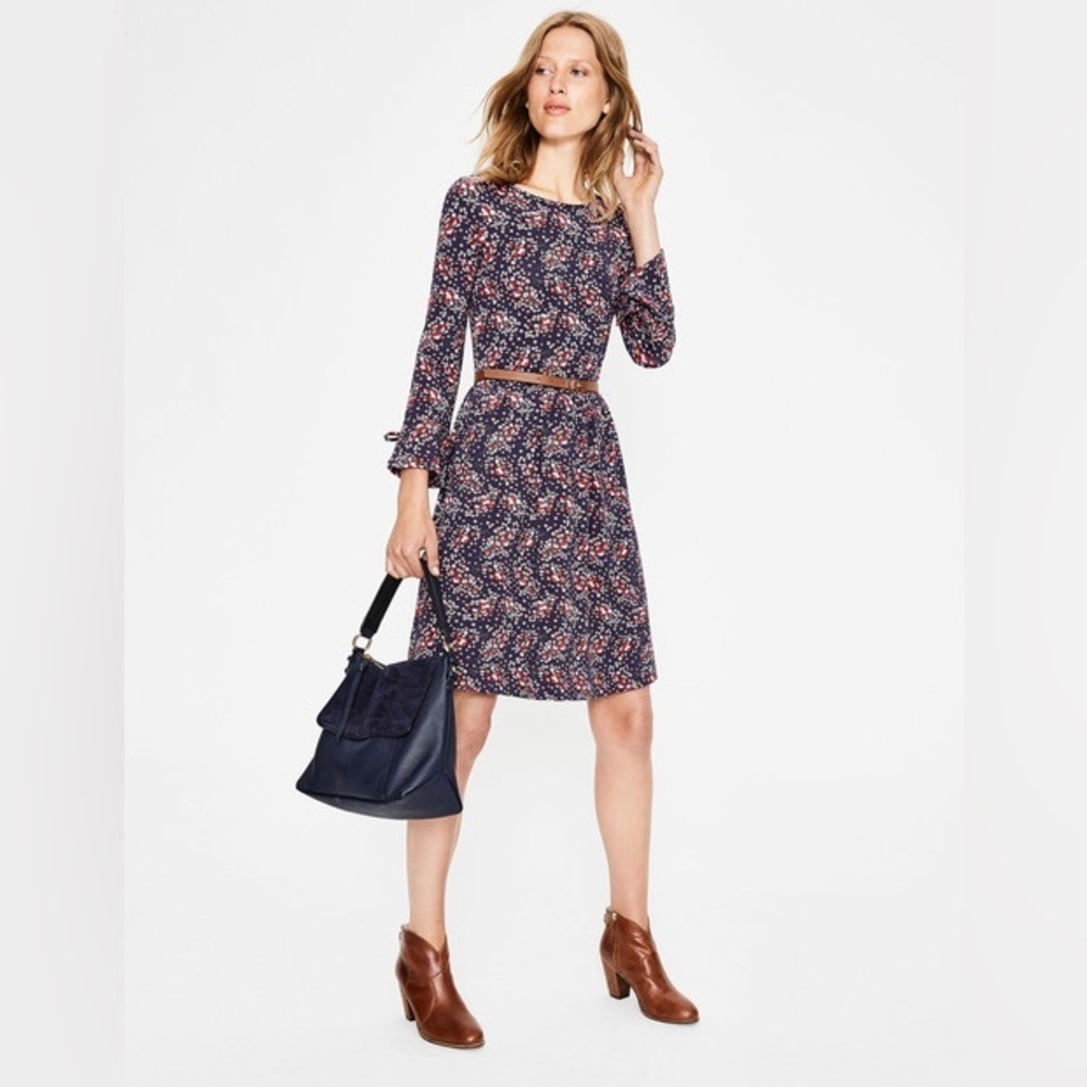 NWT Boden Posie jersey bell sleeve dress sz 6p